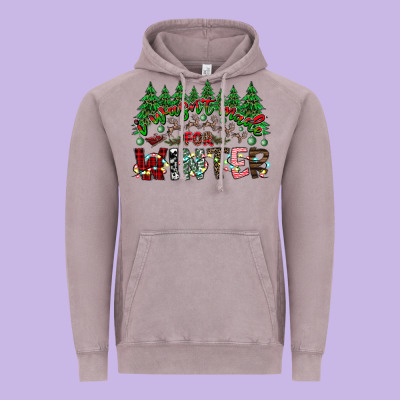 I Was Made For Winter Vintage Hoodie Designed By Cowhidedigitalart