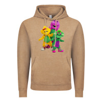 Vintage Coffee new 755 barney and friends cute Vintage Hoodie - SnappyArt