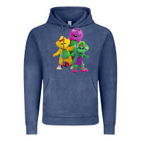 Vintage Denim new 755 barney and friends cute Vintage Hoodie - SnappyArt