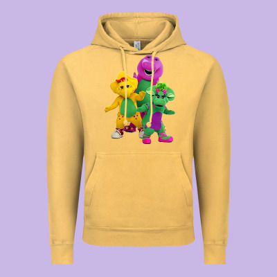 New 755 Barney And Friends Cute Vintage Hoodie Designed By Snappyart