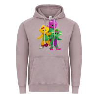 Vintage Zinc new 755 barney and friends cute Vintage Hoodie - SnappyArt