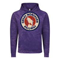 Cloud Purple Great Northern Railroad Vintage Hoodie - SnappyArt