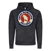 Vintage Black Great Northern Railroad Vintage Hoodie - SnappyArt