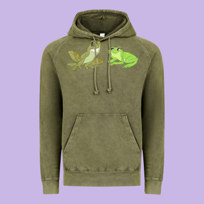The Princess And The Frog Tiana And Naveen Art Vintage Hoodie Designed By Snappyart