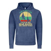 Vintage Denim that what i do i pet dogs read books and i know things t shirt Vintage Hoodie - SnappyArt