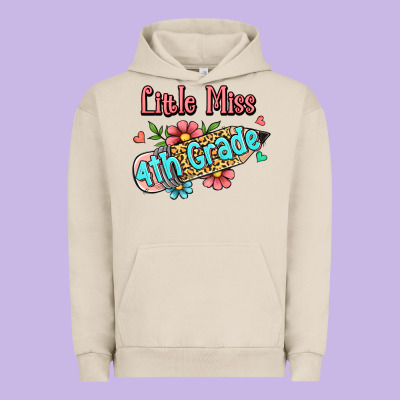 Little Miss Fourth Grade Urban Hoodie Designed By Jasminsmagicworld