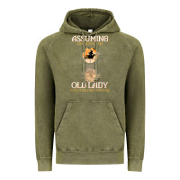 Vintage Olive assuming i'm just an old lady was your first mistake witch Vintage Hoodie - SnappyArt