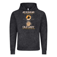 Vintage Black assuming i'm just an old lady was your first mistake witch Vintage Hoodie - SnappyArt