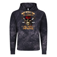 Cloud Black pirate the beatings will continue until morale improves Vintage Hoodie - SnappyArt