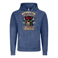 Vintage Denim pirate the beatings will continue until morale improves Vintage Hoodie - SnappyArt