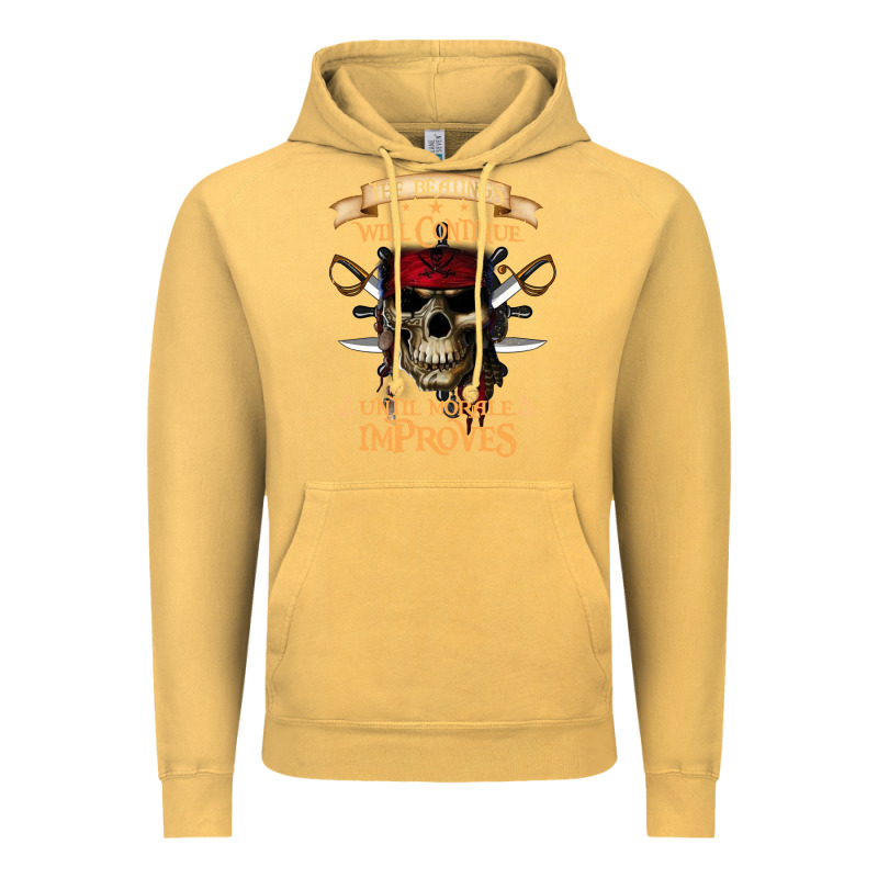Pirate The Beatings Will Continue Until Morale Improves Vintage Hoodie by SnappyArt | Teevron
