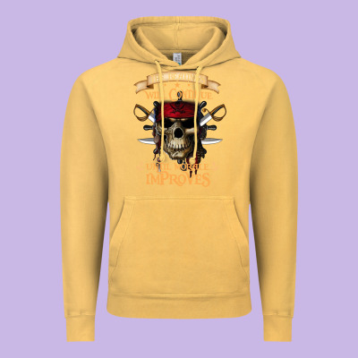Pirate The Beatings Will Continue Until Morale Improves Vintage Hoodie Designed By Snappyart
