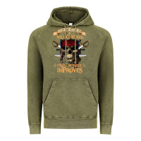 Vintage Olive pirate the beatings will continue until morale improves Vintage Hoodie - SnappyArt