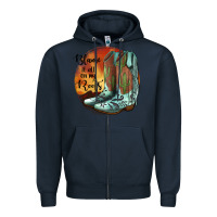 Navy Blame It All On My Roots Zipper Hoodie - JahusDesignShop