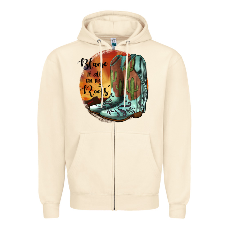 Blame It All On My Roots Zipper Hoodie by JahusDesignShop | Teevron