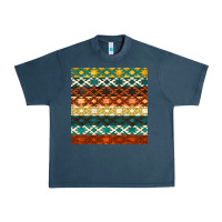 Midnight Navy native american aztec seamless pattern 1 Urban Heavy Tee - BundleAndBundleShop
