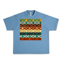 Pebble Blue native american aztec seamless pattern 1 Urban Heavy Tee - BundleAndBundleShop
