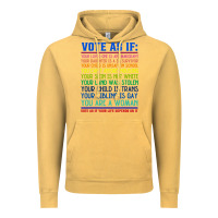 Vintage Mustard Vote As If Your Life Depends On It Human Rights Vintage Hoodie - SnappyArt