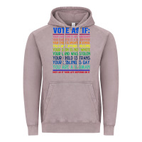 Vintage Zinc Vote As If Your Life Depends On It Human Rights Vintage Hoodie - SnappyArt