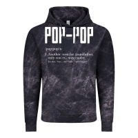 Cloud Black Pop Pop Gifts Grandpa Fathers Day Pop-Pop Vintage Hoodie - SnappyArt