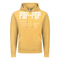 Vintage Mustard Pop Pop Gifts Grandpa Fathers Day Pop-Pop Vintage Hoodie - SnappyArt