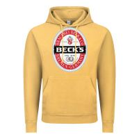Vintage Mustard Beck’s-Dark Vintage Hoodie - SnappyArt