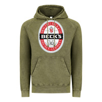 Vintage Olive Beck’s-Dark Vintage Hoodie - SnappyArt