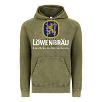 Vintage Olive lowenbrau Vintage Hoodie - SnappyArt