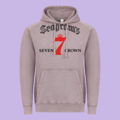 Seagrams 7 Bk 1.png Vintage Hoodie Designed By Snappyart