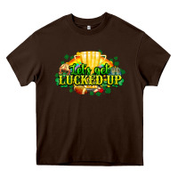Chocolate Brown St. Patrick's Day American Football Heavy Core Tee - HowdyJamesFarm