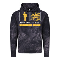Cloud Black mens my dad is a drummer your dad not drum player father's day t shirt Vintage Hoodie - SnappyArt
