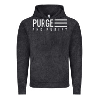 Vintage Black Purge And Purify Graphic Vintage Hoodie - SnappyArt