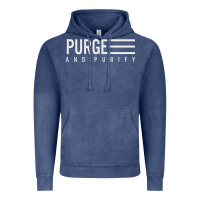 Vintage Denim Purge And Purify Graphic Vintage Hoodie - SnappyArt