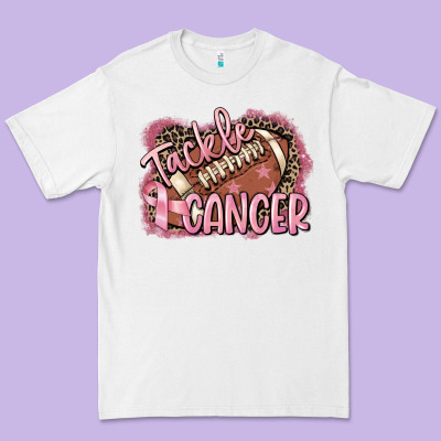 Tackle Cancer Football Premium Tee Designed By Fadigitalartstudio