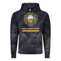 Cloud Black new hampshire state flag new Vintage Hoodie - SnappyArt