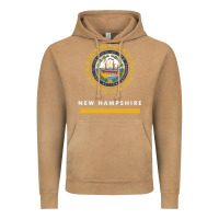 Vintage Camel new hampshire state flag new Vintage Hoodie - SnappyArt