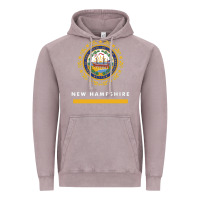 Vintage Zinc new hampshire state flag new Vintage Hoodie - SnappyArt