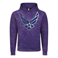 Cloud Purple US Air Force USAF Vintage Hoodie - SnappyArt