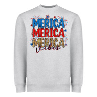 Heather Grey merica merica merica vibes Heavyweight Sweatshirt - RanaPortraitStore