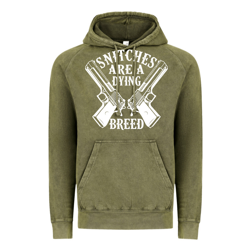 Snitches Are A Dying Breed Motorcycle Biker Gun Vintage Hoodie by SnappyArt | Teevron