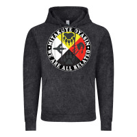Vintage Black native american medicine wheel, mitakuye oyasin t shirt Vintage Hoodie - SnappyArt