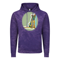 Cloud Purple German Shepherd isolated on whot. Vintage Hoodie - SnappyArt