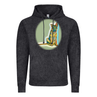 Vintage Black German Shepherd isolated on whot. Vintage Hoodie - SnappyArt