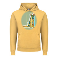 Vintage Mustard German Shepherd isolated on whot. Vintage Hoodie - SnappyArt