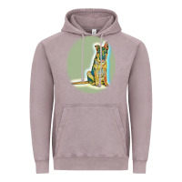 Vintage Zinc German Shepherd isolated on whot. Vintage Hoodie - SnappyArt