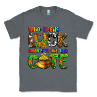 Charcoal Heather Who needs luck when you are this cute Classic Tee - OliviaCreatesArt