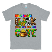 Heather Grey Who needs luck when you are this cute Classic Tee - OliviaCreatesArt