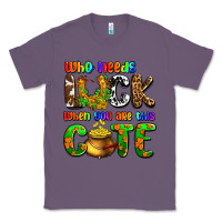 Lavender Who needs luck when you are this cute Classic Tee - OliviaCreatesArt