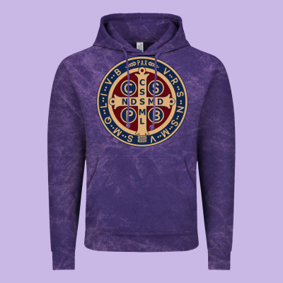 Saint Benedict Medal 1 Vintage Hoodie Designed By Snappyart
