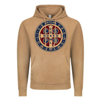 Vintage Camel Saint Benedict Medal 1 Vintage Hoodie - SnappyArt